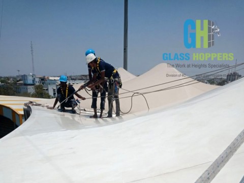 tensile roof sheet cleaning